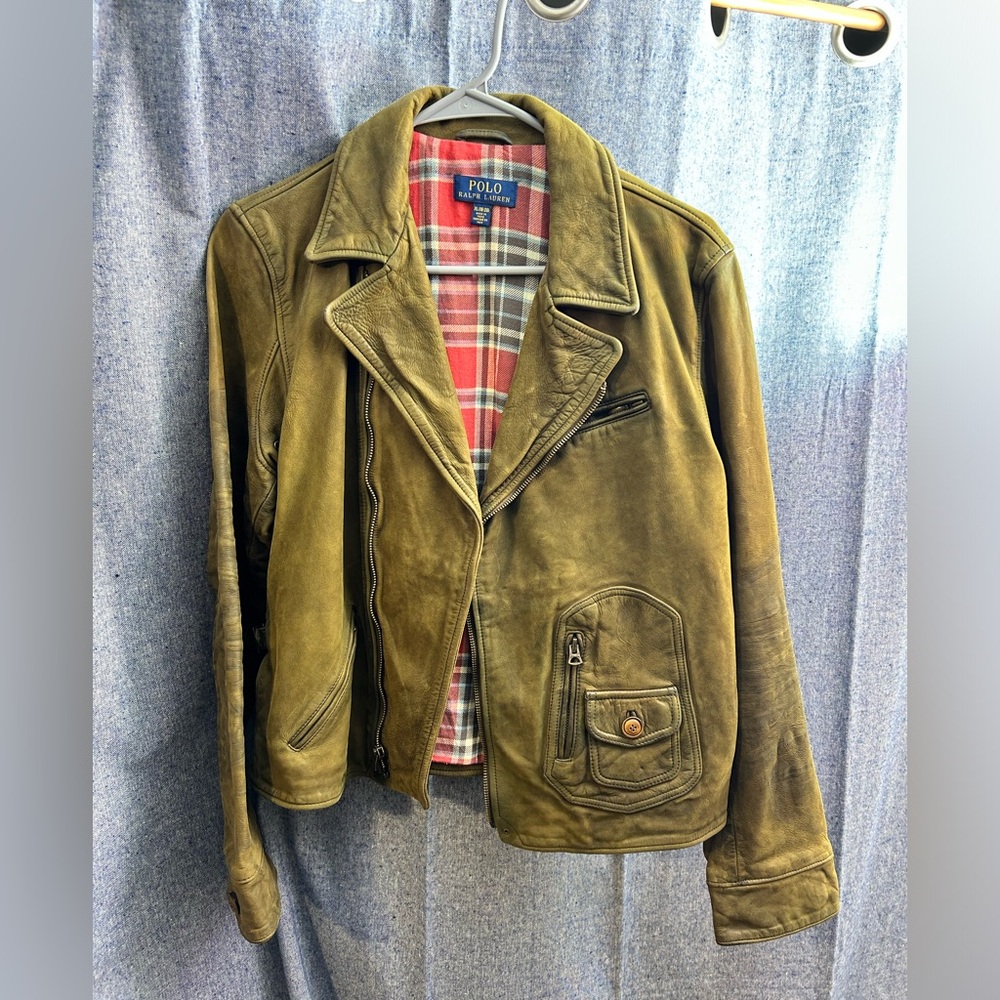 Ralph Lauren kids leather jacket.